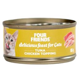Four Friends våt kattmat med tonfisk & kyckling 85g
